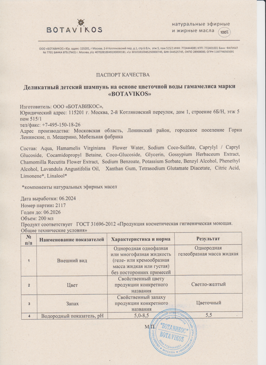 Паспорт №062024